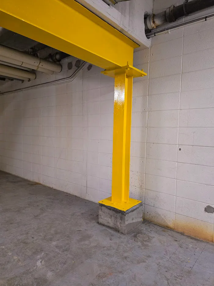 Renforcement structural en bâtiment industriel